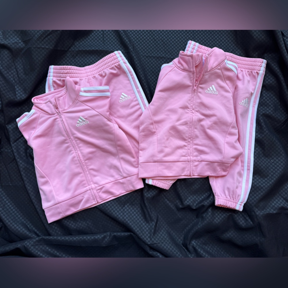 NWOT Adidas Infant Light Pink Track Suit
